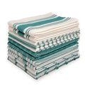10 Pack 100% Cotton Kitchen Towels - Flat Weave, Absorbent & Durable Dish Towels for Cooking, Cleaning & Drying - Perfect for Christmas & Holiday Kitchens