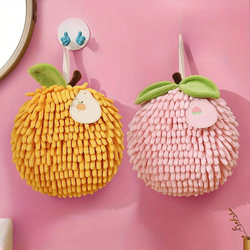 Thickened Super Absorbent Fleece Towel - Soft Warm Hand & Dishwashing Cloth Suitable & Bath, Modern Polka Dot Hanging Dry Hand Towel, Decorative Cleaning Towels