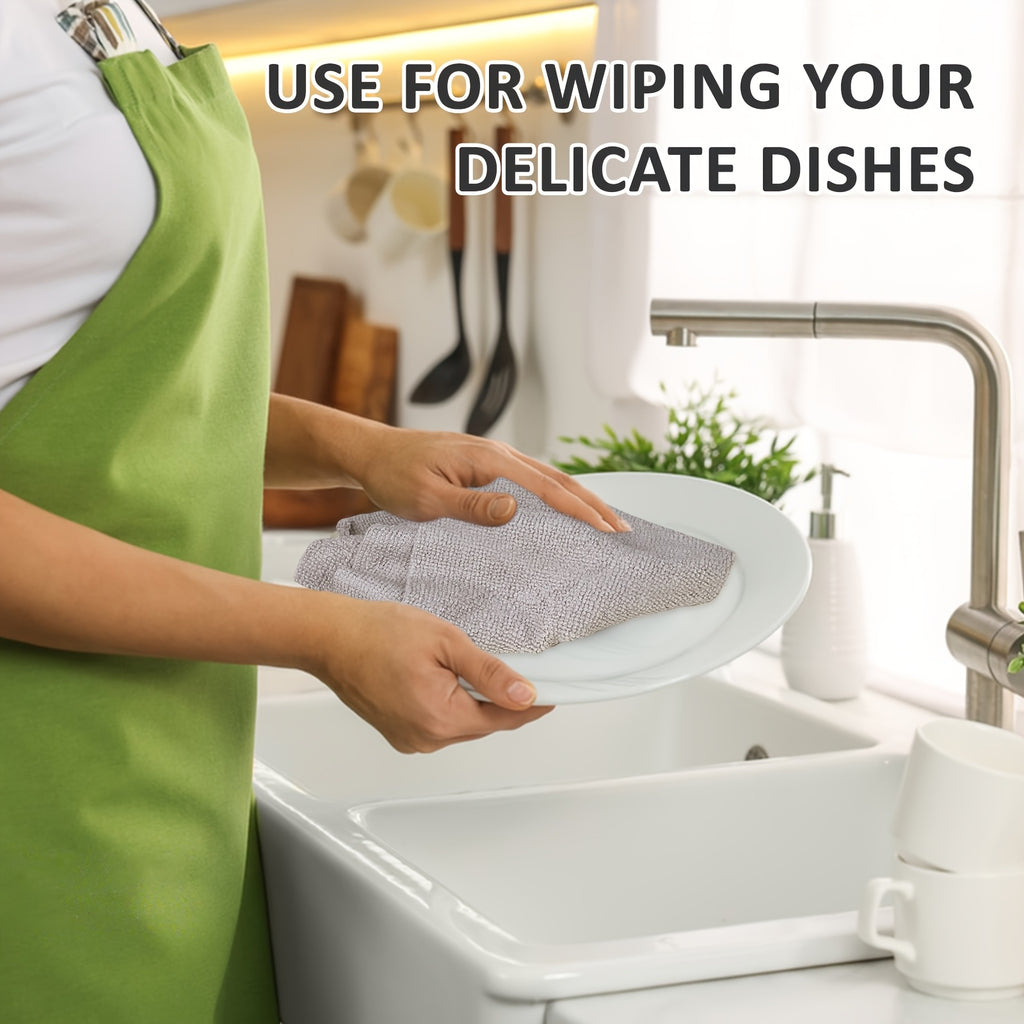 Reusable Microfiber Nylon Cleaning Cloths Roll - Washable Tear-Off Paper Towels with 12×12 Absorbent Rags, Dishcloths Suitable for Kitchen, House, Car - Cost-Effective & Replacement Sheets