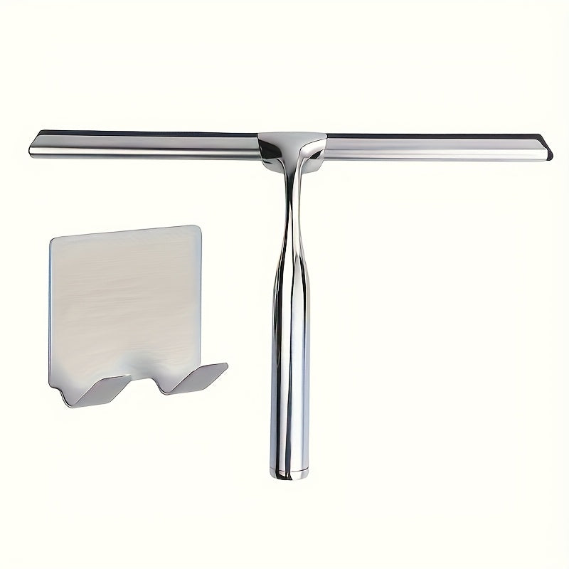 1 Set Premium Stainless Steel Glass Wiper for Bathroom Mirrors, Pools, Windows - Effortlessly Clean with Special Cleaning Tool