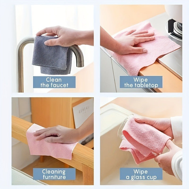 pcs Of Ultra-fine Fiber Cleaning Cloth, Multifunctional Reusable Household Kitchen Towel Roll, Easy to Clean Dishwashing Cloth, Car Cleaning Towel, Car Cleaning Tool, Suitable for Living Room, Bedroom, RV And Kitchen Cleaning Supplies