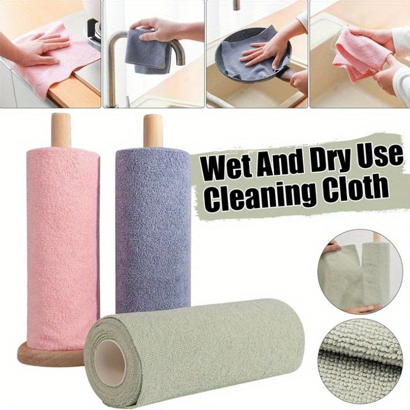 pcs Of Ultra-fine Fiber Cleaning Cloth, Multifunctional Reusable Household Kitchen Towel Roll, Easy to Clean Dishwashing Cloth, Car Cleaning Towel, Car Cleaning Tool, Suitable for Living Room, Bedroom, RV And Kitchen Cleaning Supplies