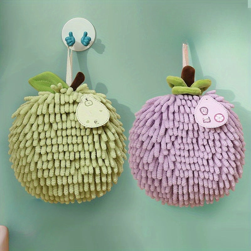 Thickened Super Absorbent Fleece Towel - Soft Warm Hand & Dishwashing Cloth Suitable & Bath, Modern Polka Dot Hanging Dry Hand Towel, Decorative Cleaning Towels