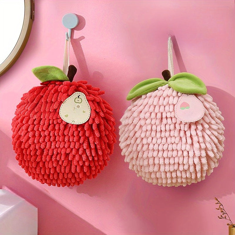 Thickened Super Absorbent Fleece Towel - Soft Warm Hand & Dishwashing Cloth Suitable & Bath, Modern Polka Dot Hanging Dry Hand Towel, Decorative Cleaning Towels