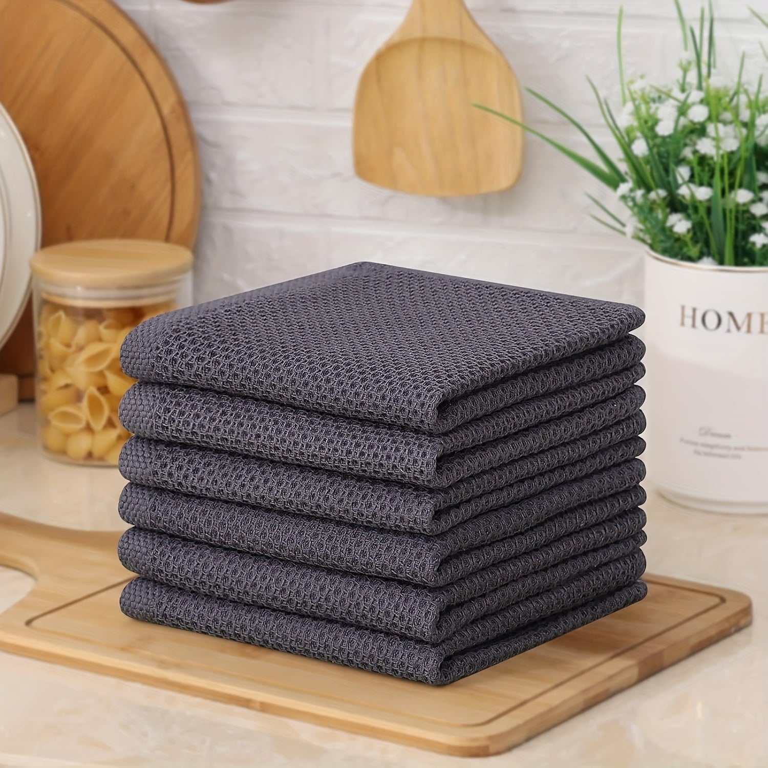 23\u002F24pcs 100% Cotton Waffle Weave Kitchen Dish Cloths, Ultra Soft Absorbent Quick Drying Dish Towels, 12 X 12 Inches, Great for Cooking, Cleaning And Wiping Hands, Halloween and Christmas Gifts