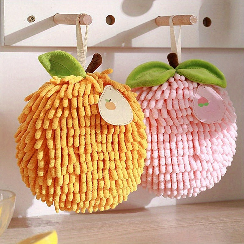 Thickened Super Absorbent Fleece Towel - Soft Warm Hand & Dishwashing Cloth Suitable & Bath, Modern Polka Dot Hanging Dry Hand Towel, Decorative Cleaning Towels