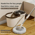 A Set Of Mops, Household Dual-drive Rotary Mops And Bucket Sets, No-wash Mops, Dry And Wet Two, Wash Two In One, 360 Degrees Option for All Kinds Of Floors