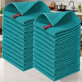 4pcs 100% Cotton Waffle Weave Kitchen Dish Cloths, Ultra Soft Absorbent Quick Drying Dish Towels, 12 X 12 Inches, Great for Cooking, Cleaning And Wiping Hands, Halloween and Christmas Gifts