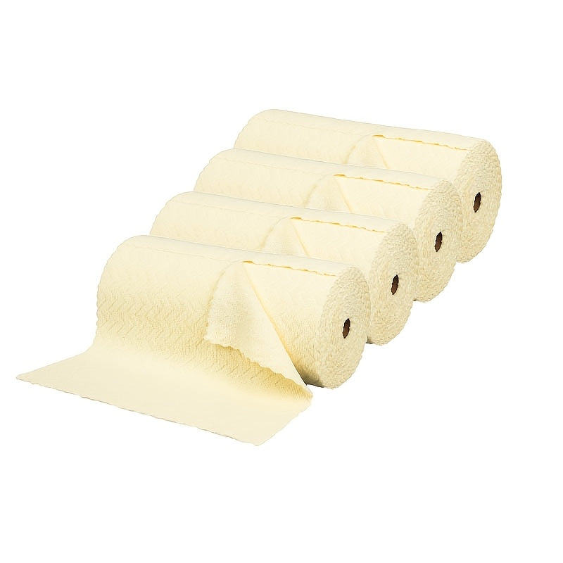 4rolls (120sheets), 4 Color, Reusable Multi-purpose Cleaning Wipe, Household Kitchen Cloth, Mircrofiber Towel Rolls, Dish Cloth, Paper Towel Replacement, Cleaning Supplies, Cleaning Tool, Disposable Cleaning Wipe