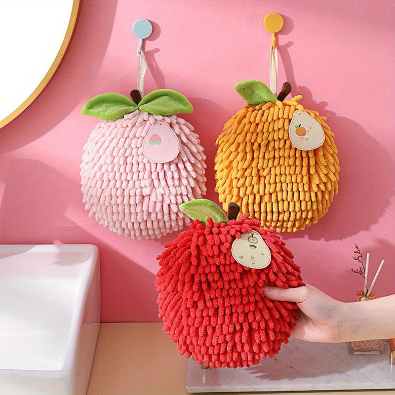 Thickened Super Absorbent Fleece Towel - Soft Warm Hand & Dishwashing Cloth Suitable & Bath, Modern Polka Dot Hanging Dry Hand Towel, Decorative Cleaning Towels