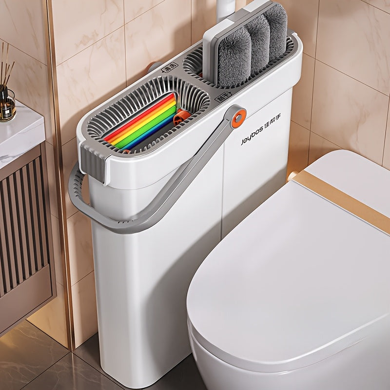 12.99 inch Microfiber Flat Mop And Bucket Set Floor Cleaning System, Wet Dry Mop For Wall Cleaner With Long Handle, Hardwood Floor Mop With Microfiber Cloths. Bedroom Bathrooms living Room Mops For Floor Cleaning
