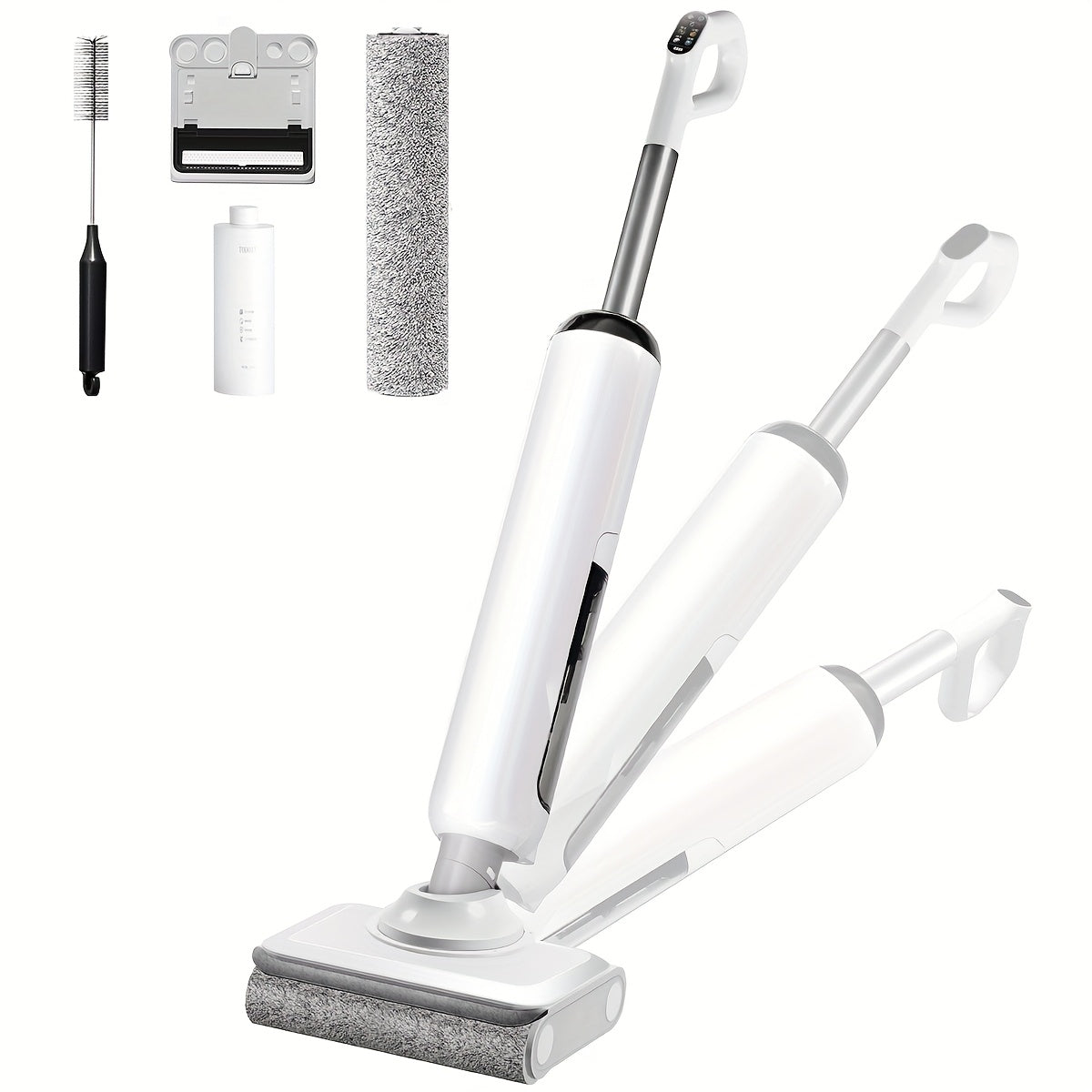 Cordless Wet Dry Vacuum Lightweight & Cordless Wet And Dry Vacuum Cleaner | Wet Dry Vacuum Cordless Floor Cleaner And Mop One-Step Cleaning for Hard Floors, Self-propelled Vacuum Mop Assembly, Refreshed Home